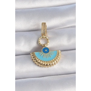 BFS Pirinç Gold Renk Nazar Boncuklu Ajda Charm