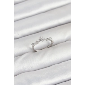 BFS Pirinç Gümüş Renk Manifest Kadın Yüzük