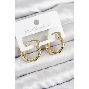 BFS Pirinç Halka Model Gold Renk Kadın Küpe