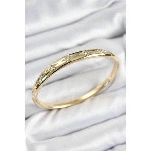 BFS Pirinç Zirkon Taşlı Kutup Yıldızı Model Gold Renk Kadın Kelepçe