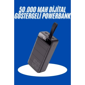 BFS Powerbank 50.000 Mah Dijital Göstergeli Taşınabilir 4 Portlu Hızlı Powerbank