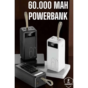 BFS Powerbank 60.000 MAH Dijital Göstergeli 4 Portlu Taşınabilir