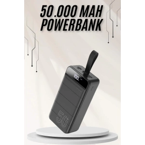 BFS Powerbank Çoklu Şarj Girişi 50.000 Mah Taşınabilir Dijital Göstergeli