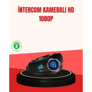 BFS Q28 Kameralı Motosiklet Kask Kulaklık Bluetooth 5.3 Su Geçirmez 1080P HD