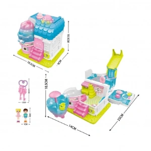 BFS   QF2910-11-12-13-14-15 Işıklı Müzikli Aksesuarlı Ev Serisi Açılıp-Katlanır