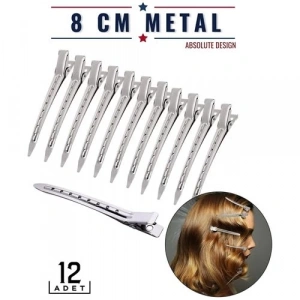 BFS  Saç Klipsi Metal Toka 12 Adet Absolute Design