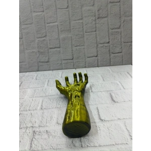 BFS Sanatsal El Formu Heykel Altın Yeşil Tasarım Hediyelik Dekor