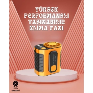 BFS Sessiz Turbo Fan – Kamp, Spor, Ofis İçin Taşınabilir Mini Soğutucu