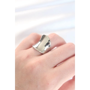 BFS Silver Renk Ayarlanabilir Kavisli Ayna Yüzük