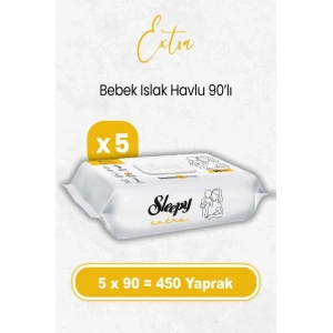 BFS   Sleepy Ekstra Islak Havlu Mendil 5x90 450 Yaprak