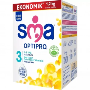 BFS   SMA Optipro Probiyotik 3 Bebek Devam Sütü 1-3 Yaş 1200 Gr