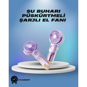 BFS Su Sisi Püskürtmeli Taşınabilir El Fanı – Çocuk ve Öğrencilere Uygun, Kamp ve Seyahat İçin