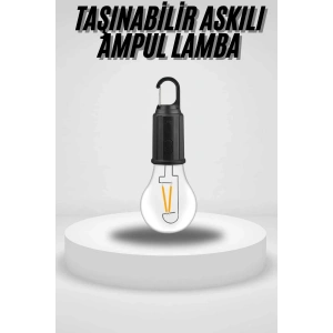 BFS Taşınabilir Askılı Ampul Kamp Lambası Askılı Type-C Şarjlı Bahçe Lambası