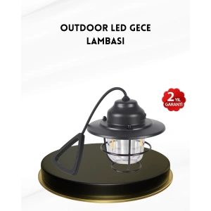 BFS Taşınabilir Retro Çam Konisi Kamp Lambası Gece Işığı Su Geçirmez