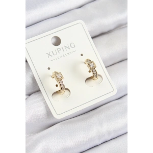 BFS Xuping Zirkon Taşlı Kemer Model Gold Renk Kadın Küpe