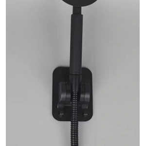 BFS Yapışkanlı Duş Başlığı Tutucu Ayarlı Askılı Siyah