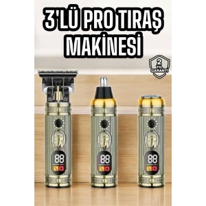 BFS Yeni Nesil Tıraş Makinesi Pro 3 Başlıklı Dijital Göstergeli