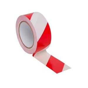 BFS Yer İşaretleme Bandı Kırmızı Beyaz 50 mm 30 Metre