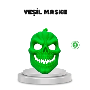 BFS Yeşil Maske Dekor Ev ve Parti Süsleme Ürünü