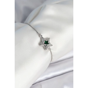 BFS Yıldız Model Asansörlü Gümüş Renk Kadın Bileklik