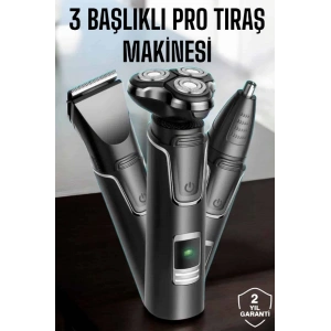 BFS Yüksek Performanslı 3 Başlıklı Profesyonel Tıraş Makinesi