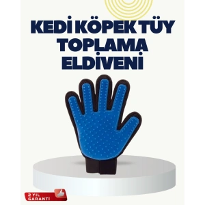 BFS Yumuşak Silikonlu Kedi ve Köpek Tüy Toplama Eldiveni – Masaj Etkili Tüy Dökülme Önleyici