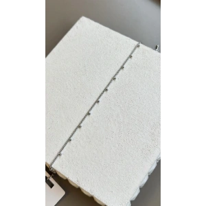 Boncuklu Yıldız Bileklik - Gümüş