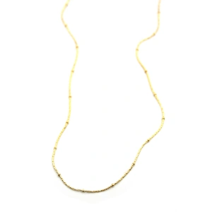 Boncuklu Zincir Kolye - Altın