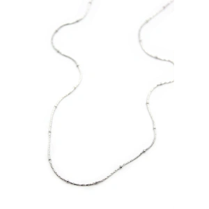 Boncuklu Zincir Kolye - Gümüş