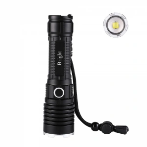 Bright Ght-5761 Xp90 Led 3 Mod Zoomlu Yağmur Suyu Geçirmez Şarjlı El Feneri 26650 Pilli