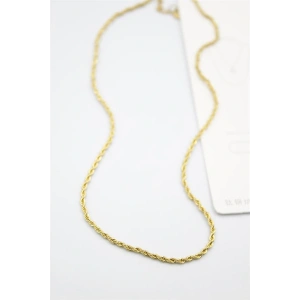 Burgu Zincir Kolye 60cm-3mm - Altın