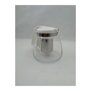 Çelik Süzgeçli Cam Demlik 900 Ml. Royaleks-8882