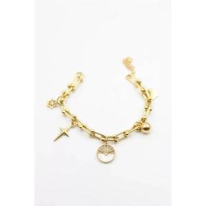 Charm Tfn Zincir Bileklik - Altın