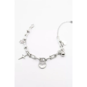 Charm Tfn Zincir Bileklik - Gümüş