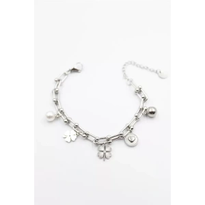 Charm Tfn Zincir Bileklik - Gümüş