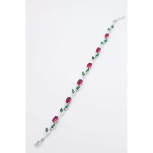 Çiçek Bileklik - Gümüş