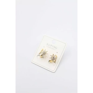 Çiçek Küpe - Altın