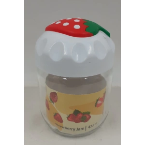 Çilek Desenli Kavanoz 1 Adet 425 Cc Royaleks-CK425