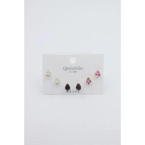 Çoklu Set Küpe - Altın