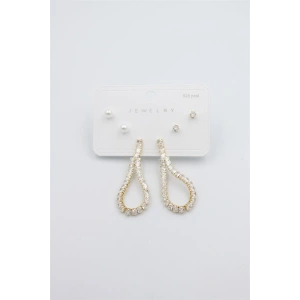 Çoklu Set Küpe - Altın