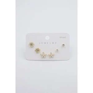 Çoklu Set Küpe - Altın