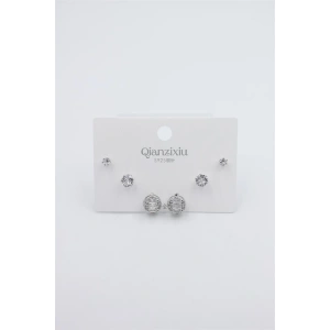 Çoklu Set Küpe - Gümüş