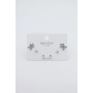 Çoklu Set Küpe - Gümüş