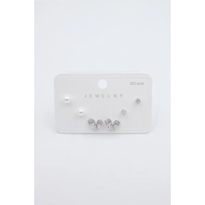 Çoklu Set Küpe - Gümüş