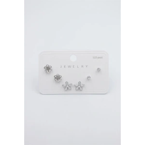 Çoklu Set Küpe - Gümüş