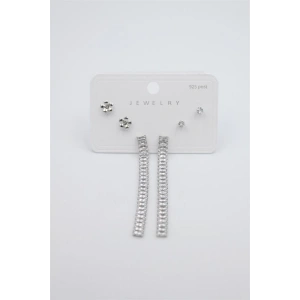 Çoklu Set Küpe - Gümüş