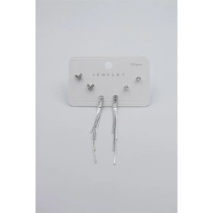 Çoklu Set Küpe - Gümüş