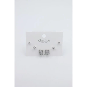 Çoklu Set Küpe - Gümüş