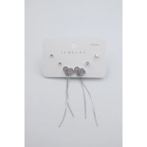 Çoklu Set Küpe - Gümüş