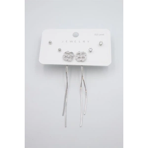 Çoklu Set Küpe - Gümüş